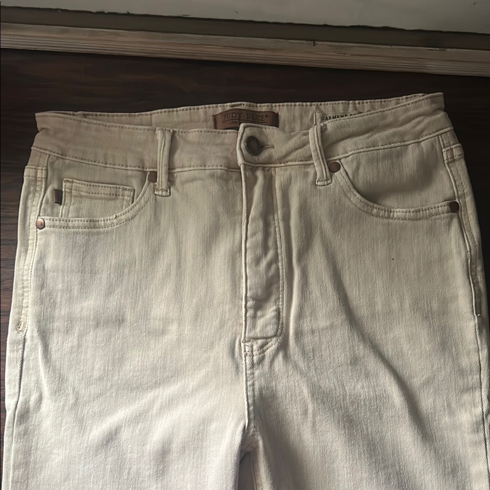 Judy Blue Cream Denim Jeans